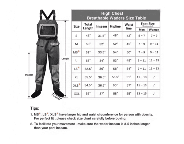 Light Waders Breathable light Waders
