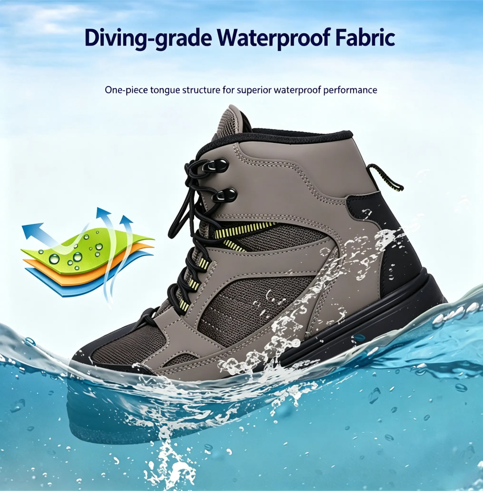 Wholesale-Non-Slip Fly Fishing Shoes from-Qingdou-Industrial